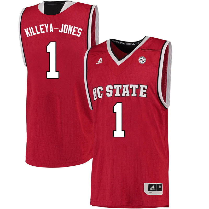 Men #1 Sacha Killeya-Jones NC State Wolfpack College Basketball Jerseys Sale-Red - Click Image to Close